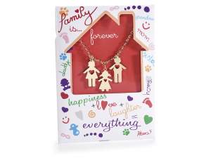 Wholesalers family pendant choker necklace