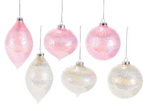 Christmas decorations wholesaler hanging pearl gla