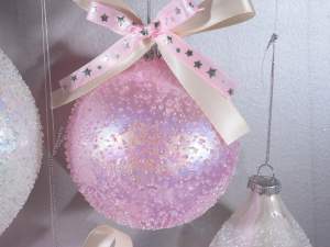 Christmas decorations wholesaler hanging pearl gla