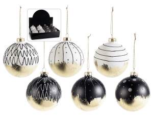 Wholesale gold and black tree ball