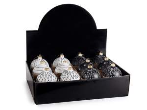 Wholesale gold and black tree ball