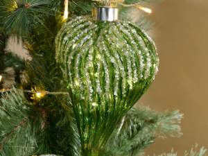 Wholesale glitter heart tree decoration