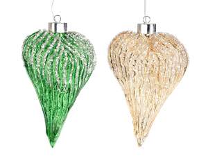 Wholesale glitter heart tree decoration