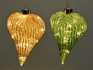 Wholesale glitter heart tree decoration