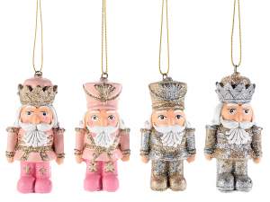 Wholesale glitter nutcracker christmas decoration
