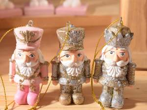 Wholesale glitter nutcracker christmas decoration