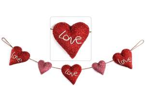 wholesale Valentine's Day love heart garland