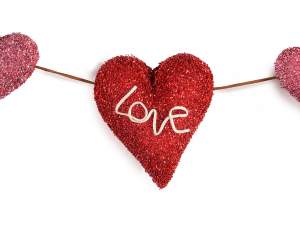 wholesale Valentine's Day love heart garland