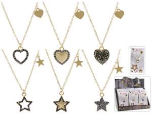Wholesale star heart choker necklaces