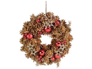 Gold Christmas wreath wholesaler