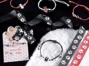 Wholesale paws grosgrain ribbon