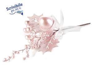 Guirlandes et fleurs de Noël artificielles