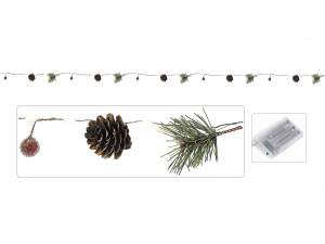 Guirlandes et fleurs de Noël artificielles