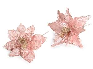 Guirlandes et fleurs de Noël artificielles