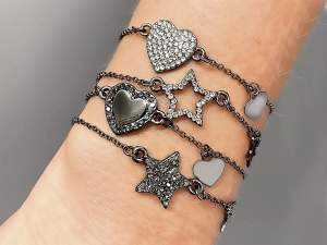 Wholesale star heart bracelets