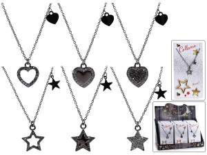 Wholesale star heart choker necklaces