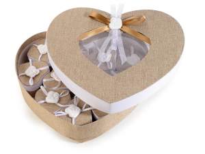 wholesale baptism heart favor box
