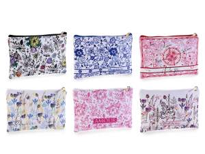 Fashion accessories wholesaler pochette flowers pu
