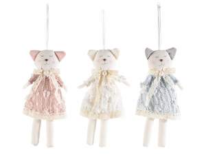 Fabric decorations wholesaler cats shop windows