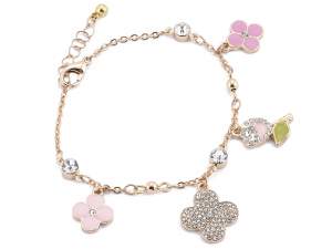 Wholesale flower rhinestone test tube bracelets