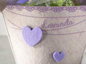 wholesale lavender cloth baskets