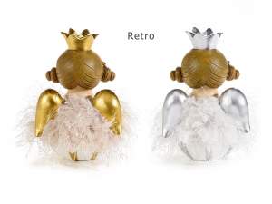 Wholesale christmas glitter feathers angels