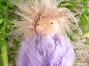 Wholesalers decorative baby girl fur pompoms