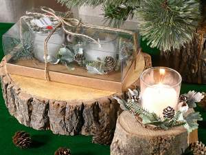guirlande de bougies de Noël en verre en gros