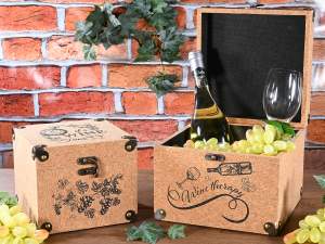 malle à vin en liège en gros