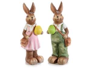 Wholesale Easter resin rabbits