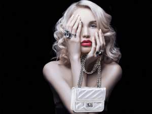 Wholesale silver leatherette mini bag