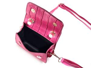 Wholesale fuchsia leatherette mini bags