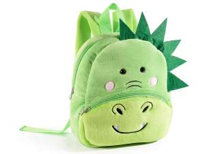 Mochila de peluche suave de cocodrilo