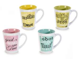 Wholesaler of colored ceramic mugs