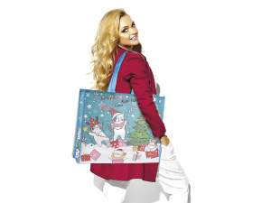 Cat print shopping bags wholesaler