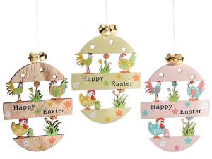 Objetos de Pascua de madera