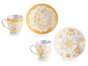 Christmas flat coffee cups wholesaler
