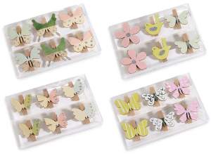 wholesale spring flowers butterflies clips