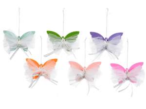 Wholesaler butterflies cloth organza