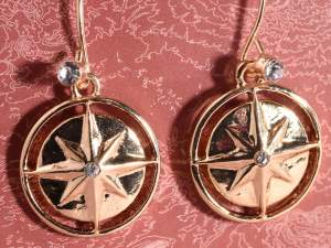 Wholesale wind rose earrings