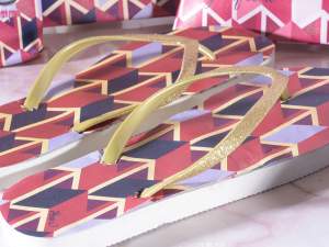 Wholesale women's glitter flip flops