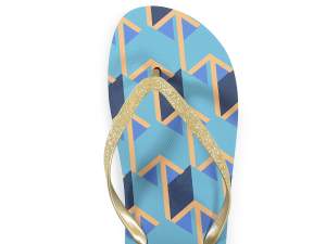 Wholesale women's glitter flip flops