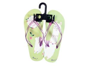 Wholesaler flip flop woman design lama