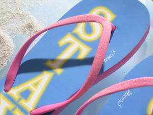 Neon beach women's flip flops wholesalers