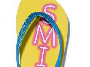 Neon beach women's flip flops wholesalers