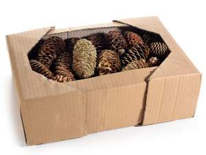 Wholesale decorative pinecone gold glitter