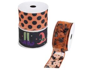 Halloween: rubans, papier cadeau et noeuds