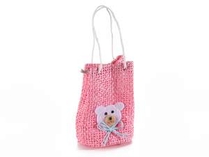 Pink teddy bear confetti bag wholesale