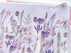 Grossiste accessoires de mode pochette fleurs bour