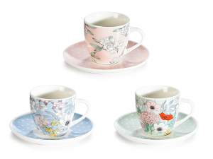 Wholesale coffee cup porcelain flowers